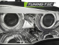 Preview: Xenon LED Tagfahrlicht Angel Eyes Scheinwerfer für BMW X5 E70 07-10 chrom